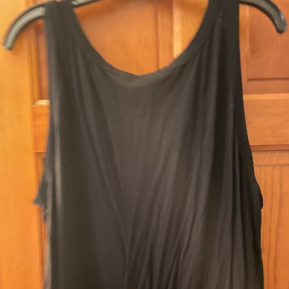 Black swing tank top
